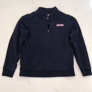 Navy Vineyard Vines boys Medium quarter zip
